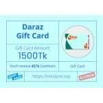 Daraz Gift Card Tk1500