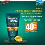 Himalaya Men Power Bright Licorice Face Wash 100 ml