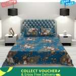 Double King Size Printed Polestar Bed Sheet