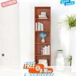 Tall Bookshelf, 5-Tier Cube Display Rack, Modern Bookshelf