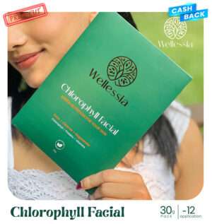 Wellessia Chlorophyll Facial – Natural Glow, Deep Nourishment | For All Skin Types | 30g | 2-Year Shelf Life