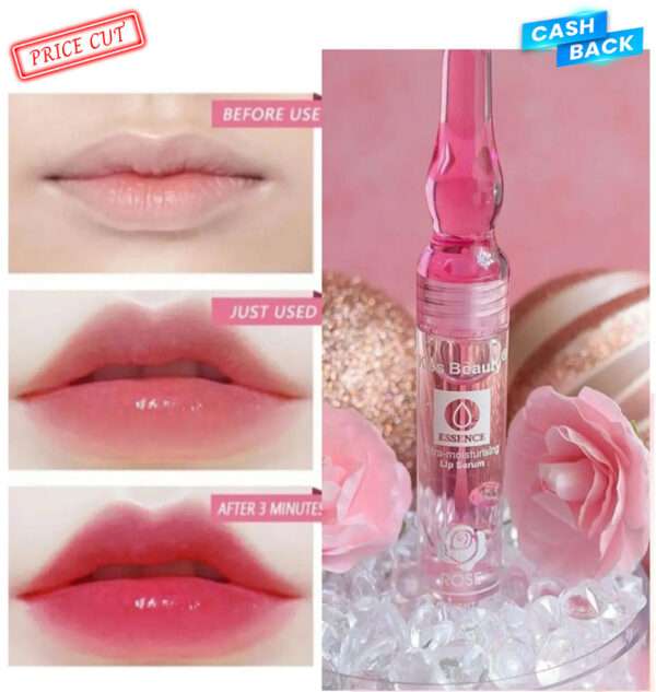 Kiss Beauty Lip Serum Essence Ultra Moisturising Rose 5ml
