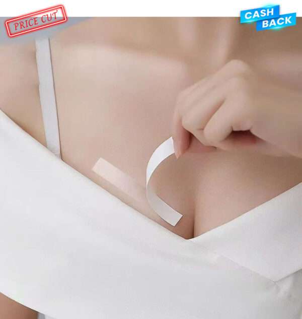 50PCS Adhesive Clear Double-Sided Fashion Tape - Invisible Body and Clothing Strips for Women