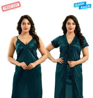 Two-Part Nighty for Women - Elegant and Refined Night Dress for Women