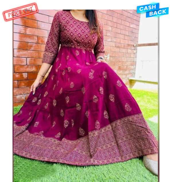 New designed Gown 1 piece long kurti different koti, Gown long kurti